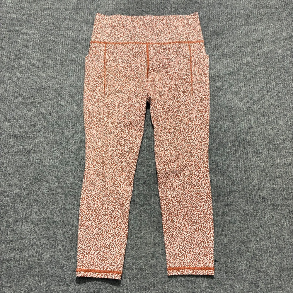 Athleta Salutation Stash II Textured Tight Womens Leggings M Pull On Mid Rise
